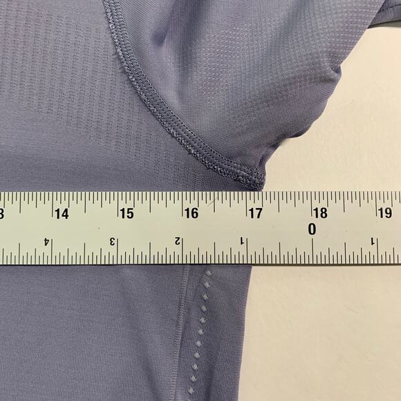 Gymshark S Womens Long Sleeve Crop Top Drawstring Waist Dusty Purple - Picture 6 of 8